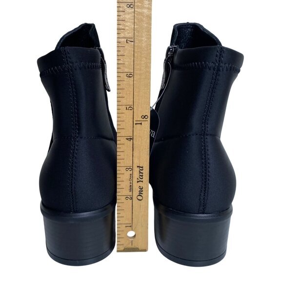 AquaDiva Women'sl Leather and Neoprene Water Resistant Ankle Boots Size 10 - Picture 7 of 11